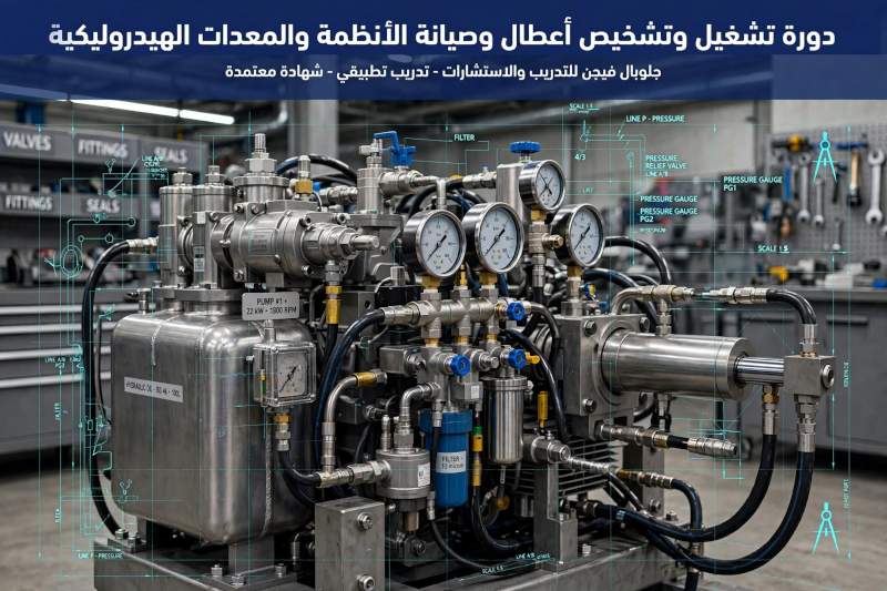 دورة تشغيل وتشخيص أعطال وصيانة الأنظمة والمعدات الهيدروليكية